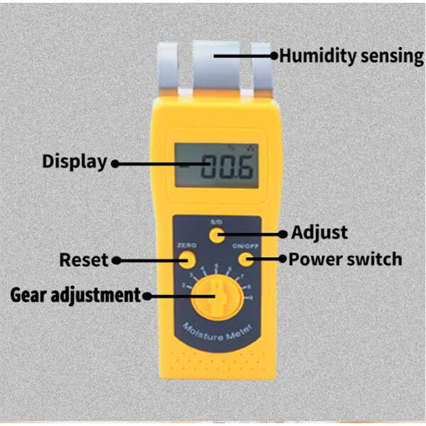 Digital Portable Paper Moisture Meter DM-200P-Multicolor - Image 2