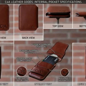 Minimalist Bifold Wallet Short Leather - IGC-089