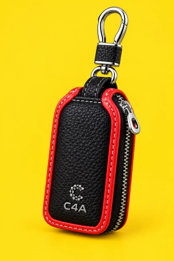 Executive Dual-Compartment Leather Key Organizer-909 - Image 2