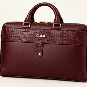 C4A® Sovereign Executive Leather Briefcase-0909