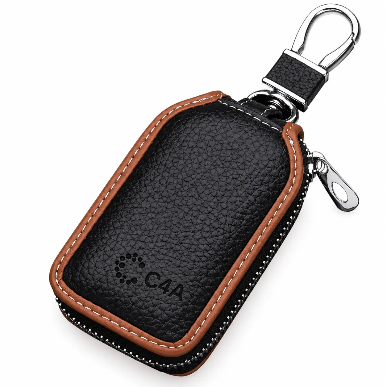 Executive Dual-Compartment Leather Key Organizer-909