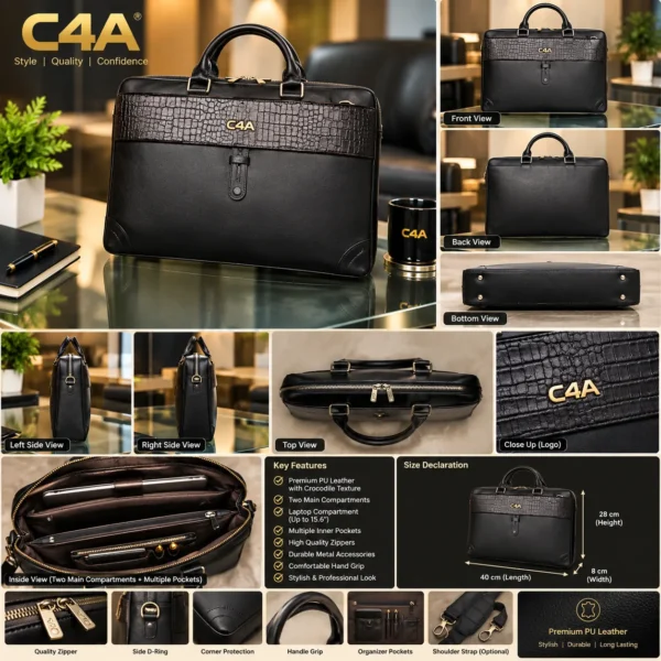 Sovereign Executive Leather Briefcase-345 - Image 2