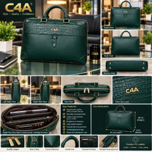 C4A® Sovereign Executive Leather Briefcase - 0707