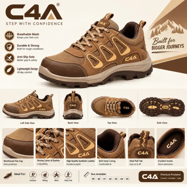 C4A Horizon Trekker Pro – All-Terrain Outdoor & Work Shoes - 098 - Image 2