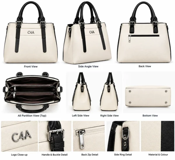 Structured Tote Bag-00999 - Image 5