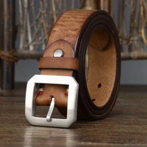 Vintage Artisan Cowhide Belt - B-0077