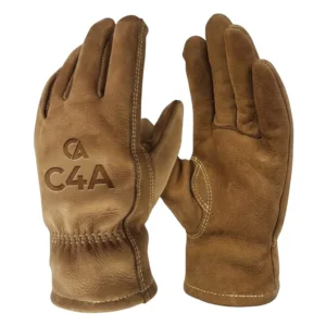 C4A Premium Classic Leather Work & Utility Gloves