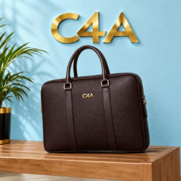 C4A Premium Leather Business Bag-09890 - Image 3