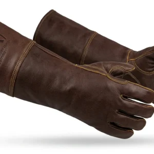 C4A Heavy-Duty Leather Welding & Animal Handling Gauntlet Gloves
