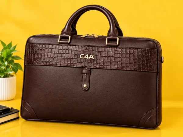 C4A® Sovereign Executive Leather Briefcase-0909 - Image 2