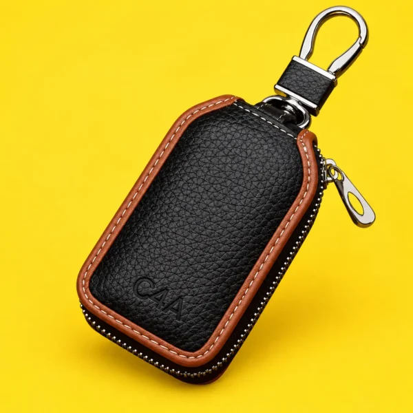 Executive Dual-Compartment Leather Key Organizer-909 - Image 4