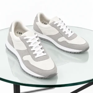 C4A Urban Retro Suede & Mesh Low-Top Lifestyle Sneaker