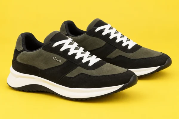 C4A Urban Retro Suede & Mesh Low-Top Lifestyle Sneaker - Image 3