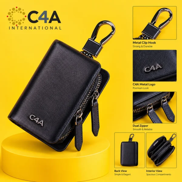 Sovereign Dual-Compartment Leather Key Organizer-098 - Image 2
