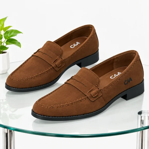 C4A Heritage Suede Penny Loafers-33 - Image 2