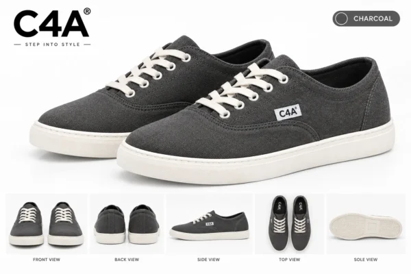 C4A Urban Canvas Low-Top Sneaker - 3456 - Image 2