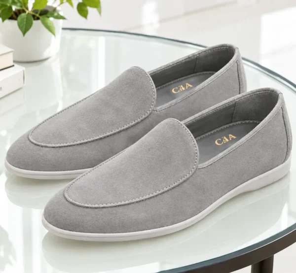 C4A Riviera Suede Slip-On Venetian Loafers-09u - Image 4